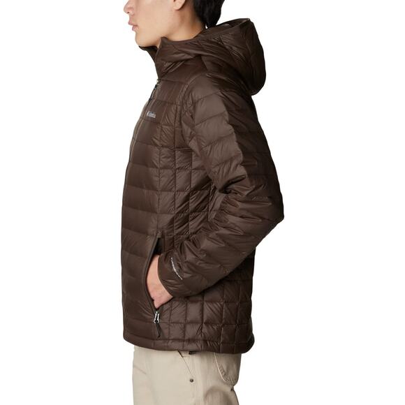 NWT Columbia Men’s Voodoo Falls 590 TurboDown Hooded Jacket – Cordovan, L - Picture 4 of 7